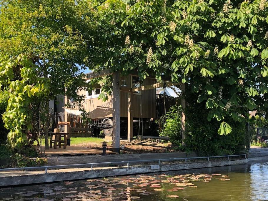 Gezellige Pipo Met Grote Schommel Aan Het Water Villa Medemblik Luaran gambar
